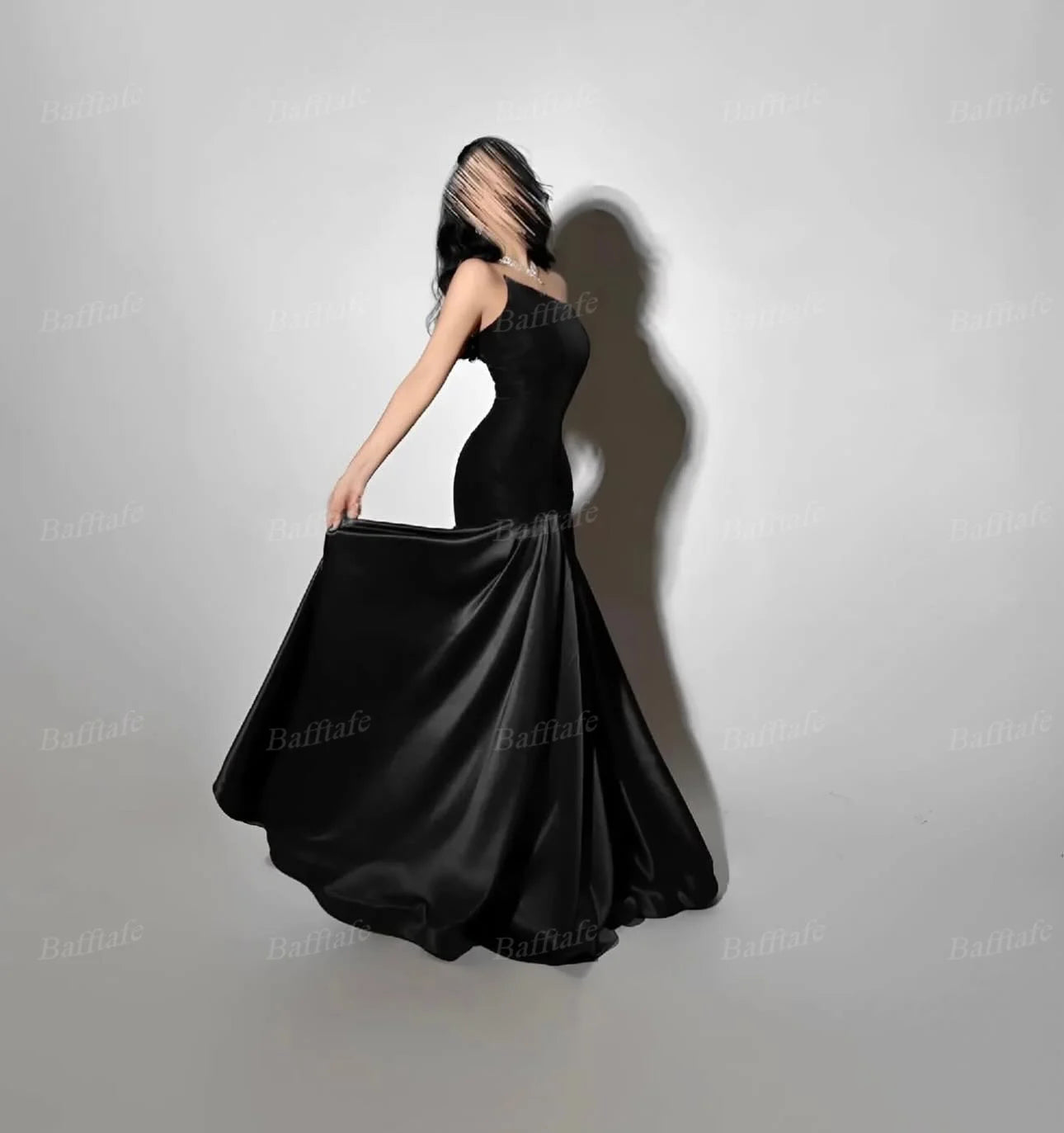 Bafftafe Purple Velvet Satin Formal Evening Dresses Customized Mermaid Arabia Fishtail Prom Dress Women Formal Party Gowns 2025