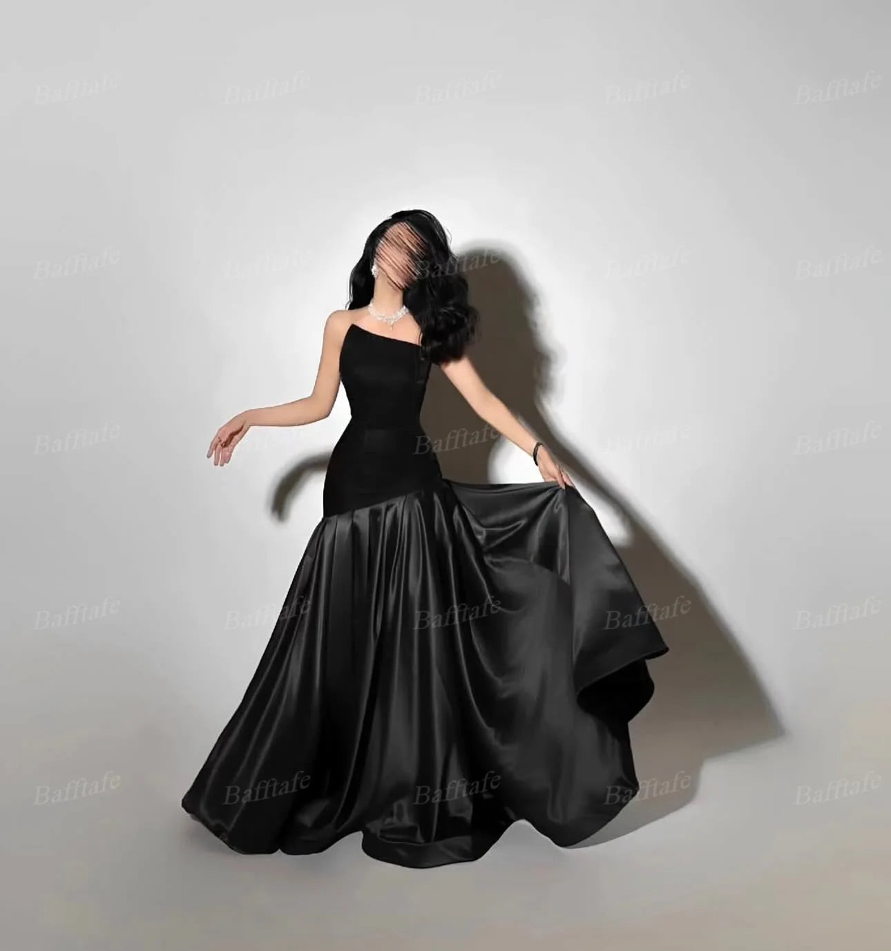 Bafftafe Purple Velvet Satin Formal Evening Dresses Customized Mermaid Arabia Fishtail Prom Dress Women Formal Party Gowns 2025
